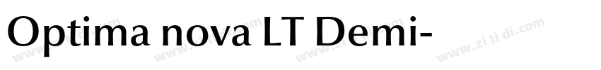 Optima nova LT Demi字体转换